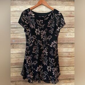 All That Jazz Women’s Black & Brown Floral Dress Size: 6